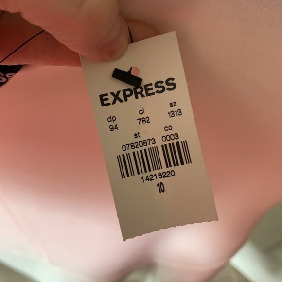 Express Ruffle Dress White - Picture 2 of 3